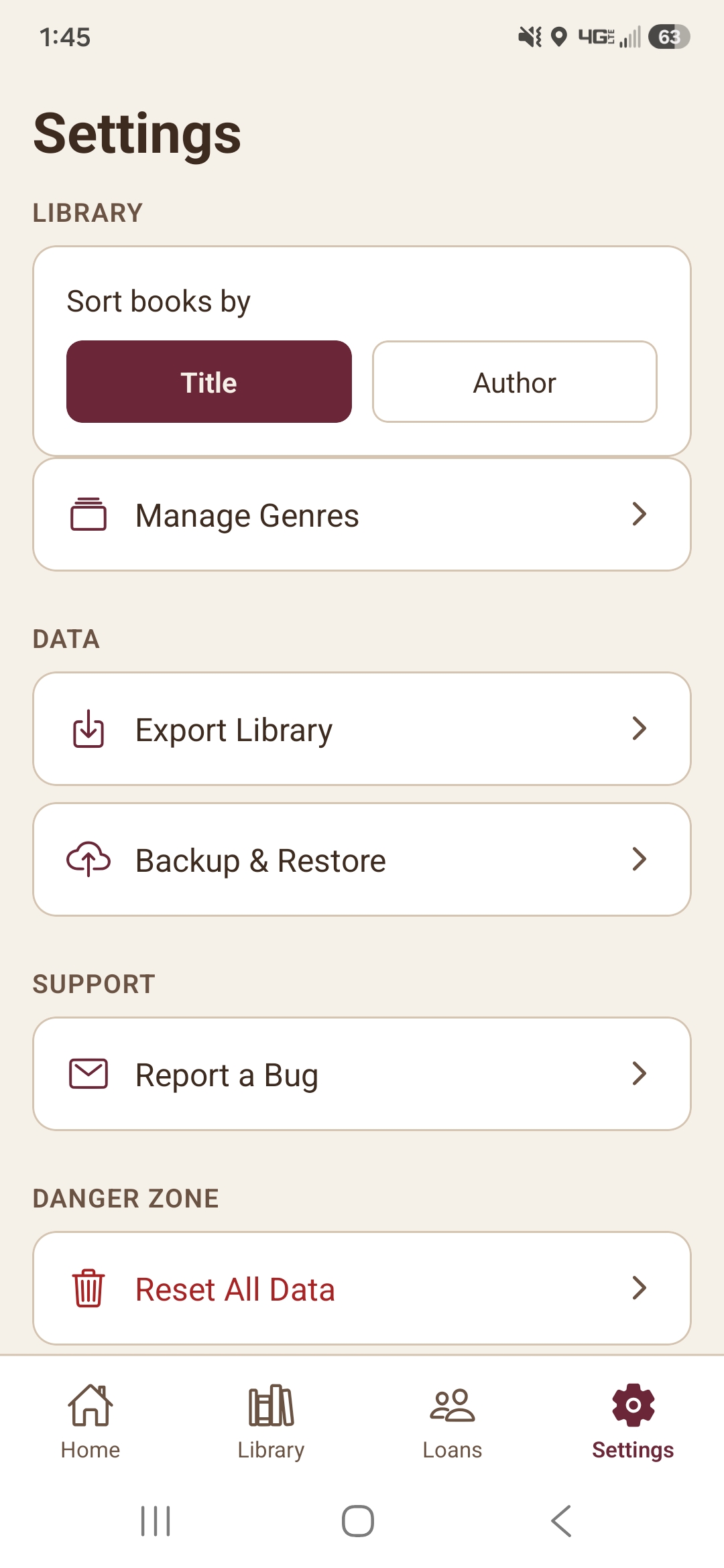 Overdue settings and themes