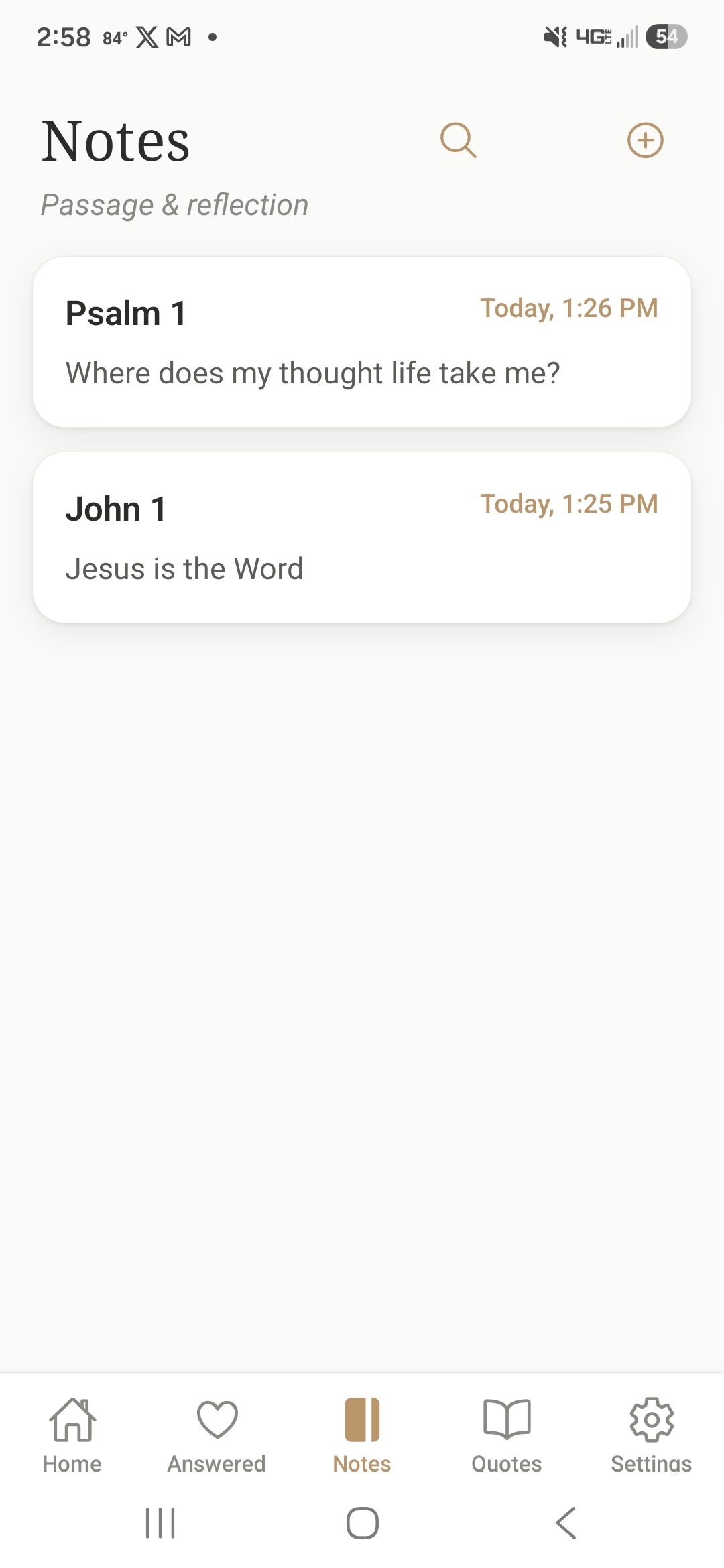 proseuchē Bible notes journal