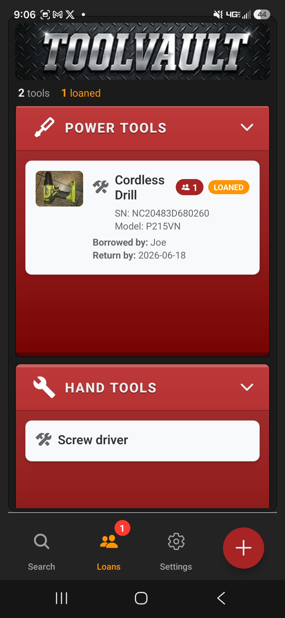 ToolVault tool detail view